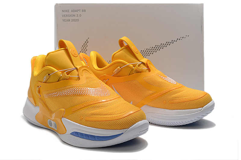 Nike Adapt BB 2.0 Yellow White Blue Shoes